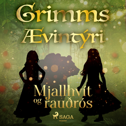 Portada del audiolibro «Mjallhvít og rauðrós», de Grimmsbræður