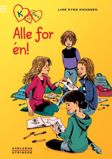 Portada del libro «K for Klara 5: Alle for én», de Line Kyed Knudsen
