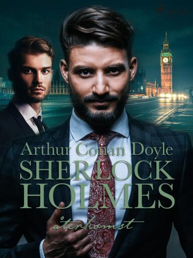 Portada del libro «Sherlock Holmes återkomst», de Arthur Conan Doyle