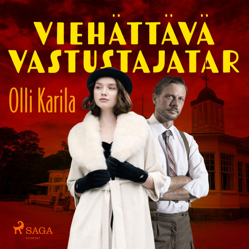 Portada del audiolibro «Viehättävä vastustajatar», de Olli Karila