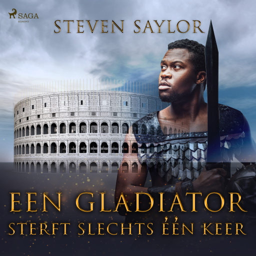 Portada del audiolibro «Een gladiator sterft slechts één keer», de Steven Saylor