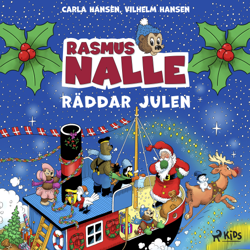 Portada del audiolibro «Rasmus Nalle räddar julen»