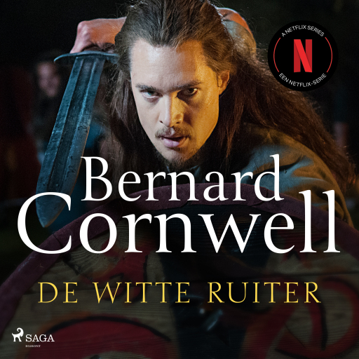 Portada del audiolibro «De witte ruiter», de Bernard Cornwell