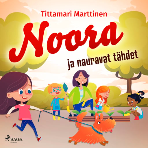 Portada del audiolibro «Noora ja nauravat tähdet», de Tittamari Marttinen