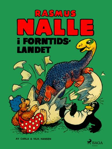 Portada del libro «Rasmus Nalle i forntidslandet», de Carla Hansen, Vilhelm Hansen
