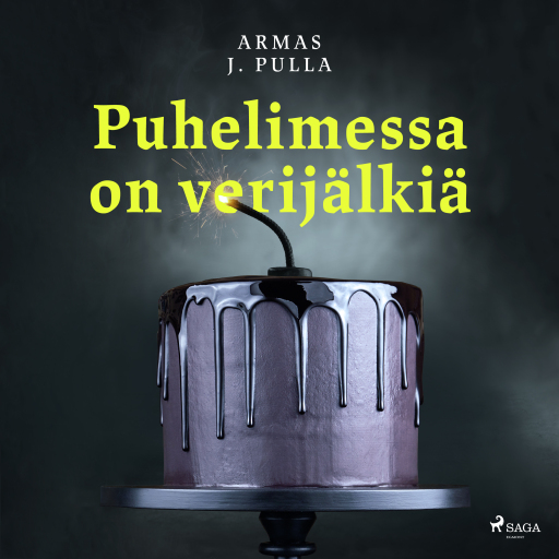 Portada del audiolibro «Puhelimessa on verijälkiä», de Armas J. Pulla