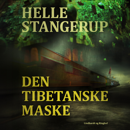 Portada del audiolibro «Den tibetanske maske», de Helle Stangerup