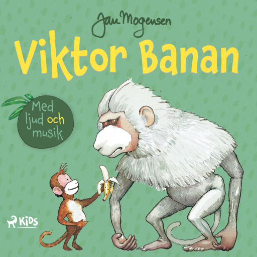 Portada del audiolibro «Viktor Banan - med ljud och musik», de Jan Mogensen