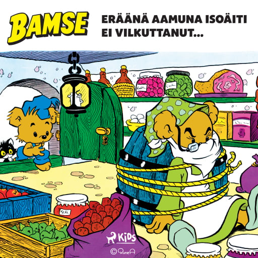 Portada del audiolibro «Bamse - Eräänä aamuna Isoäiti ei vilkuttanut...», de Rune Andréasson