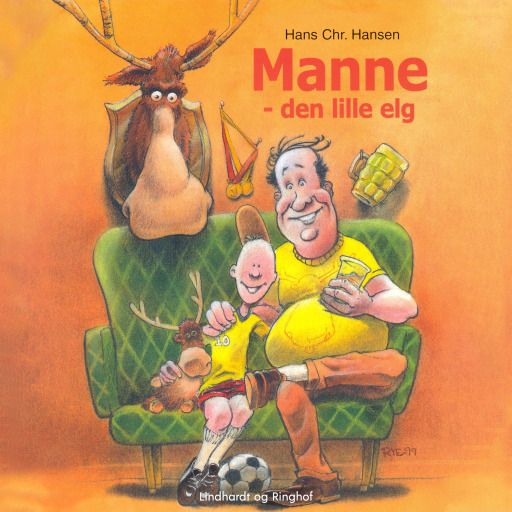 Portada del audiolibro «Manne – den lille elg», de Hans Chr. Hansen