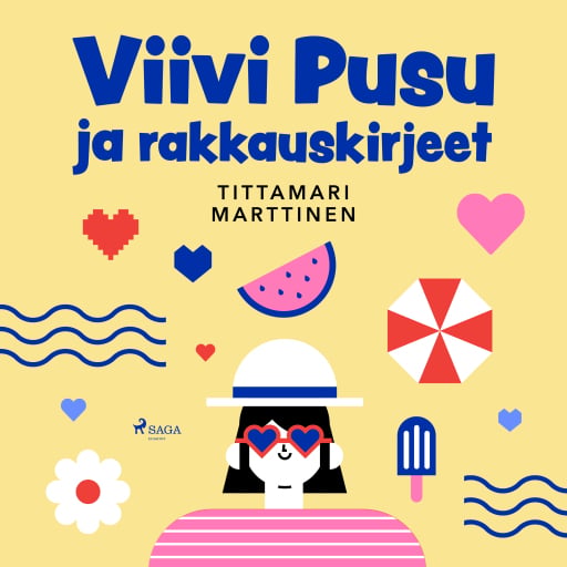 Portada del audiolibro «Viivi Pusu ja rakkauskirjeet», de Tittamari Marttinen