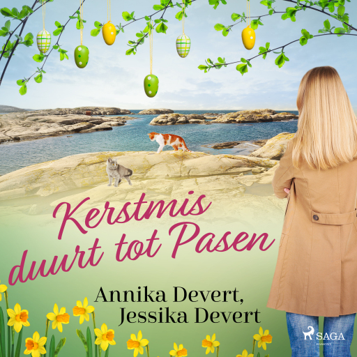 Portada del audiolibro «Kerstmis duurt tot Pasen», de Jessika Devert, Annika Devert