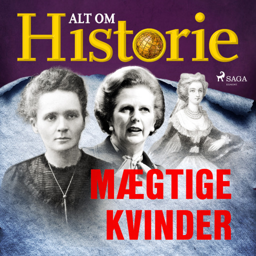 Portada del audiolibro «Mægtige kvinder», de Alt om Historie
