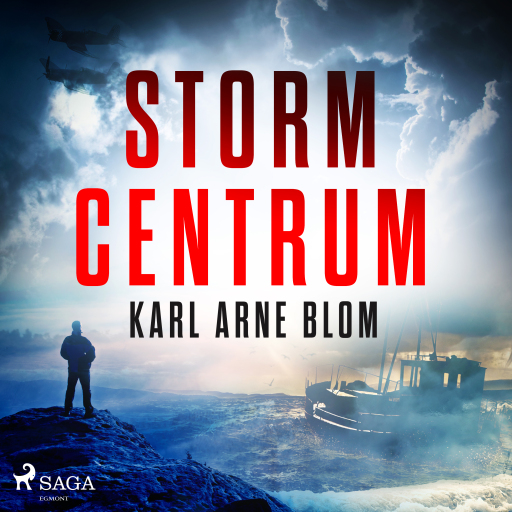 Portada del audiolibro «Stormcentrum», de Karl Arne Blom