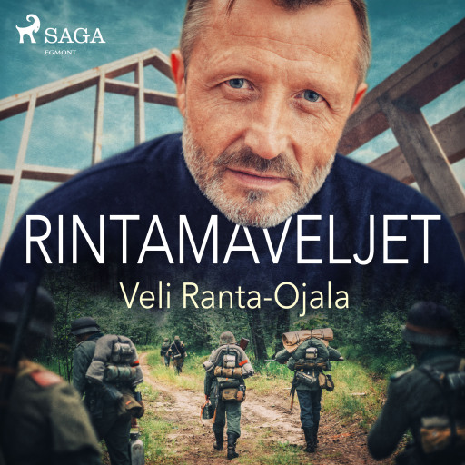 Portada del audiolibro «Rintamaveljet», de Veli Ranta-Ojala