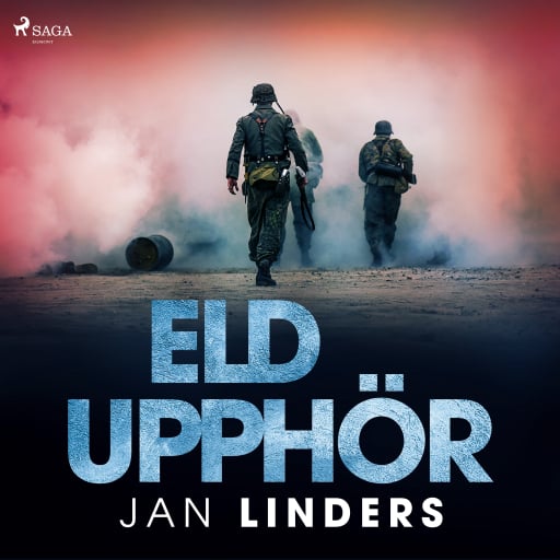 Portada del audiolibro «Eld upphör», de Jan Linders
