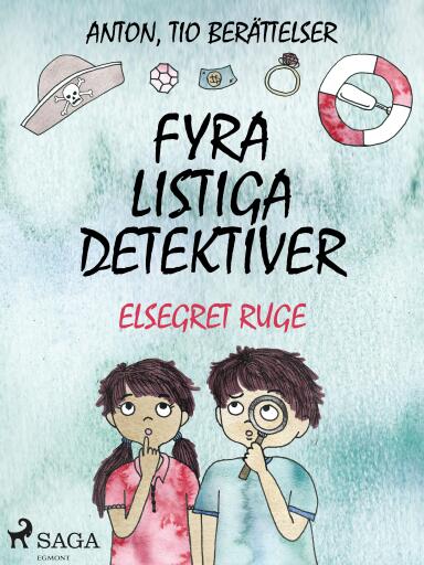 Portada del libro «Fyra listiga detektiver», de Elsegret Ruge