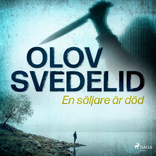 Portada del audiolibro «En säljare är död», de Olov Svedelid