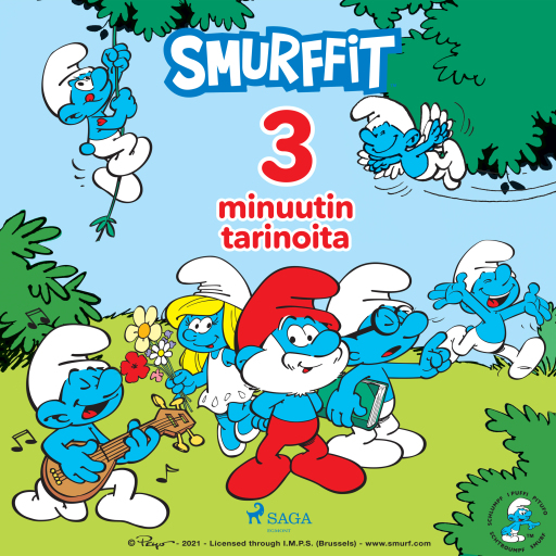 Portada del audiolibro «Smurffit - 3 minuutin tarinoita», de Peyo