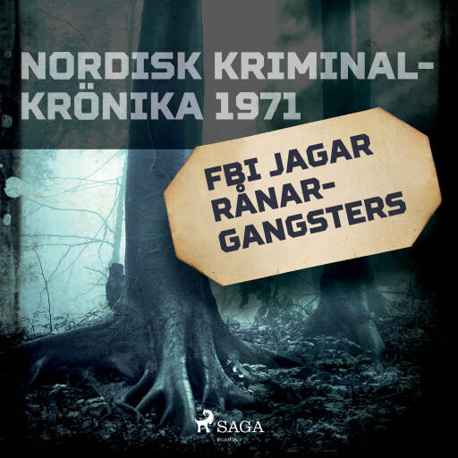 Portada del audiolibro «FBI jagar rånargangsters», de Svenska Polisidrottsförlaget