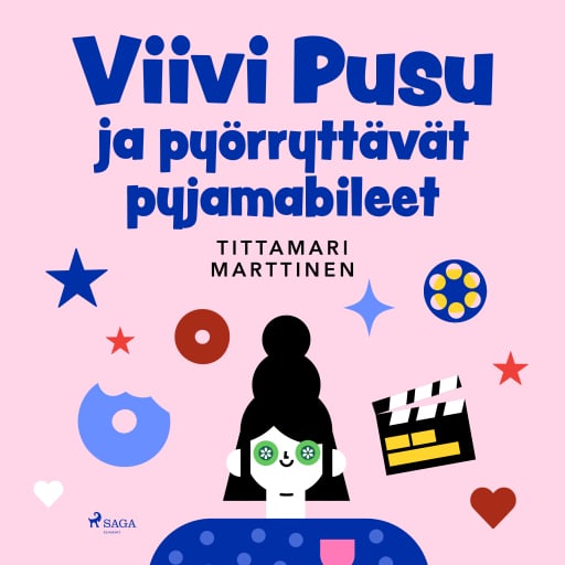 Portada del audiolibro «Viivi Pusu ja pyörryttävät pyjamabileet», de Tittamari Marttinen