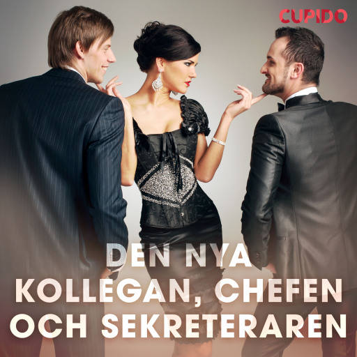Portada del audiolibro «Den nya kollegan, chefen och sekreteraren», de Cupido