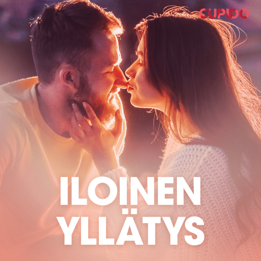 Portada del audiolibro «Iloinen yllätys - eroottinen novelli», de Cupido