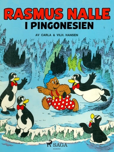 Portada del libro «Rasmus Nalle – i Pingonesien», de Carla Hansen