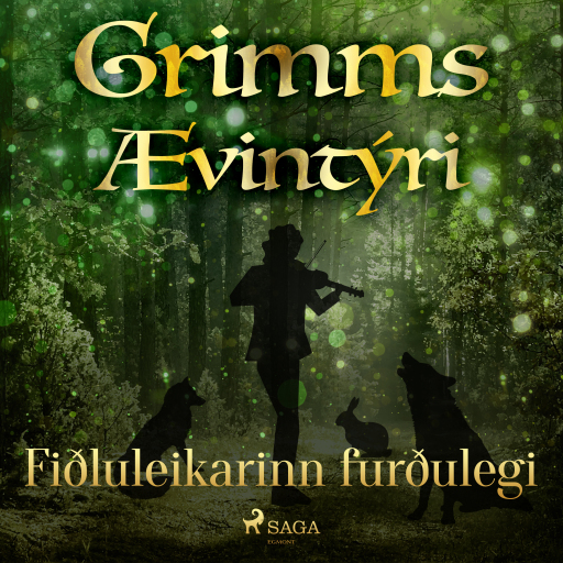 Portada del audiolibro «Fiðluleikarinn furðulegi», de Grimmsbræður