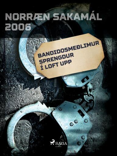 Portada del libro «Bandidosmeðlimur sprengdur í loft upp», de Forfattere Diverse