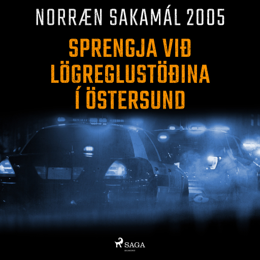 Portada del audiolibro «Sprengja við lögreglustöðina í Östersund», de Forfattere Diverse