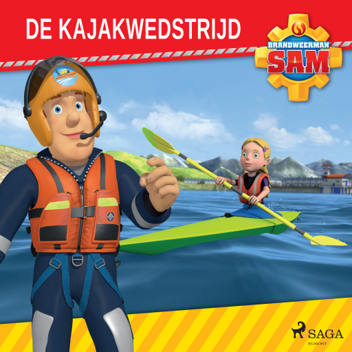 Portada del audiolibro «Brandweerman Sam - De kajakwedstrijd», de Mattel