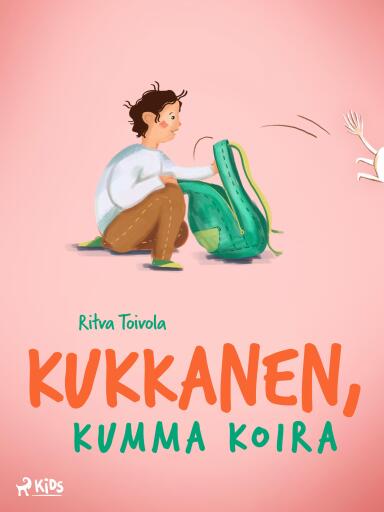 Portada del libro «Kukkanen, kumma koira», de Ritva Toivola
