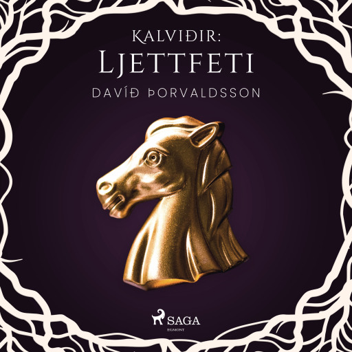 Portada del audiolibro «Kalviðir: Ljettfeti», de Davíð Þorvaldsson