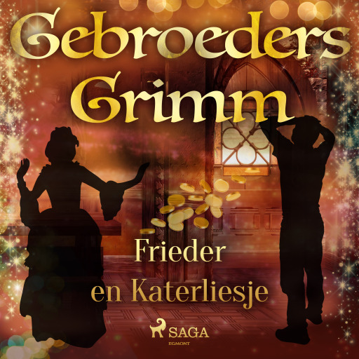 Portada del audiolibro «Frieder en Katerliesje», de De gebroeders Grimm