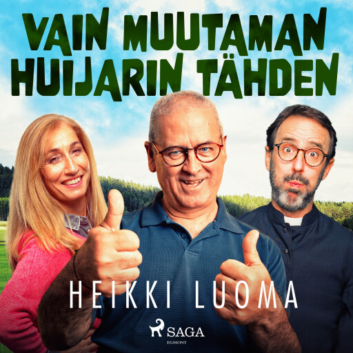 Portada del audiolibro «Vain muutaman huijarin tähden», de Heikki Luoma