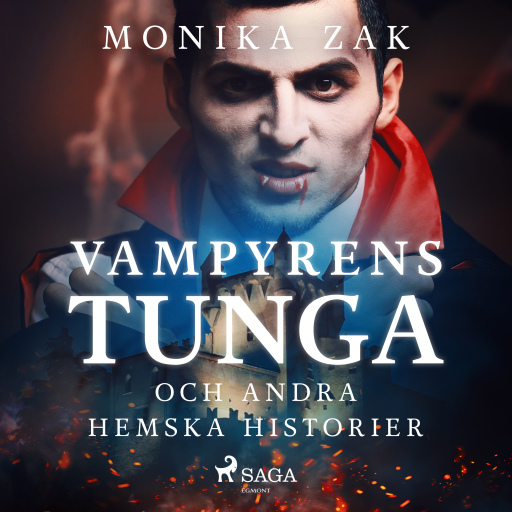 Portada del audiolibro «Vampyrens tunga och andra hemska historier», de Monica Zak
