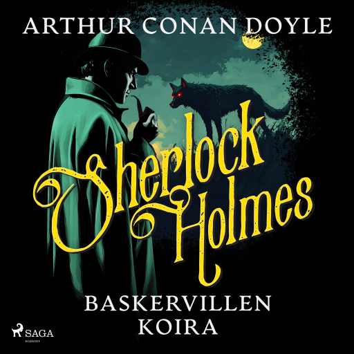 Portada del audiolibro «Baskervillen koira», de Arthur Conan Doyle
