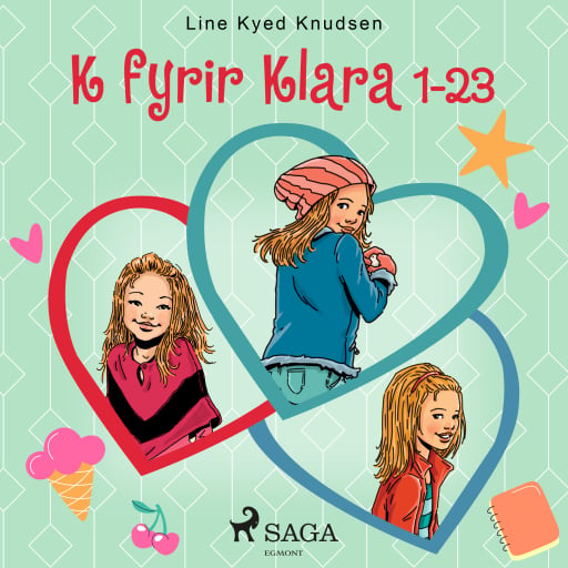 Portada del audiolibro «K fyrir Klara 1-23», de Line Kyed Knudsen