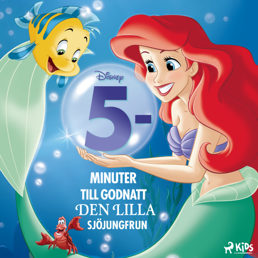 Portada del audiolibro «Fem minuter till godnatt – Den lilla sjöjungfrun», de Disney