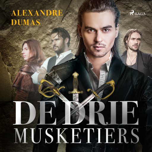 Portada del audiolibro «De drie musketiers», de Alexandre Dumas