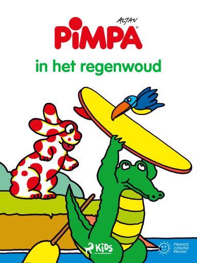 Portada del libro «Pimpa - Pimpa in het regenwoud», de Altan