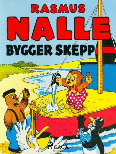 Portada del libro «Rasmus Nalle bygger skepp», de Carla Hansen