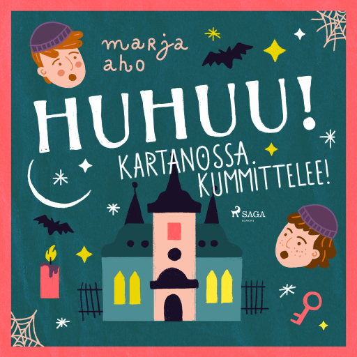 Portada del audiolibro «Huhuu! Kartanossa kummittelee!», de Marja Aho