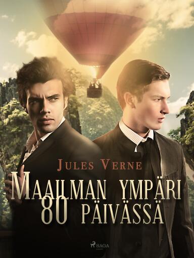 Portada del libro «Maailman ympäri 80 päivässä», de Jules Verne