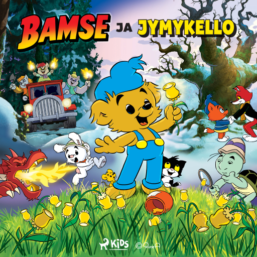 Portada del audiolibro «Bamse ja jymykello», de Joakim Gunnarsson, Tomas Tivemark