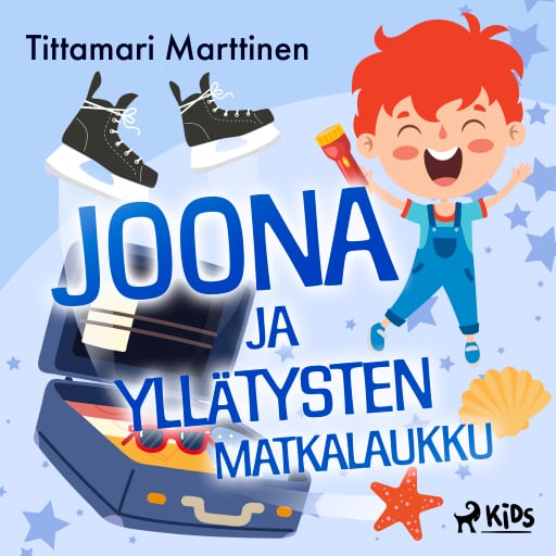 Portada del audiolibro «Joona ja yllätysten matkalaukku», de Tittamari Marttinen