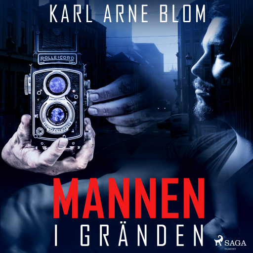 Portada del audiolibro «Mannen i gränden», de Karl Arne Blom