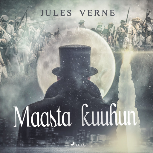 Portada del audiolibro «Maasta kuuhun», de Jules Verne