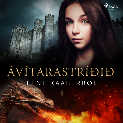 Portada del audiolibro «Ávítarastríðið», de Lene Kaaberbøl
